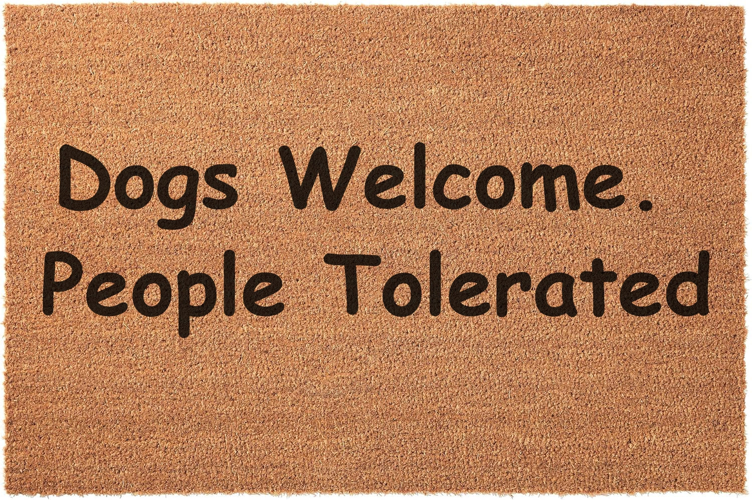 Dogs welcome people tolerated
